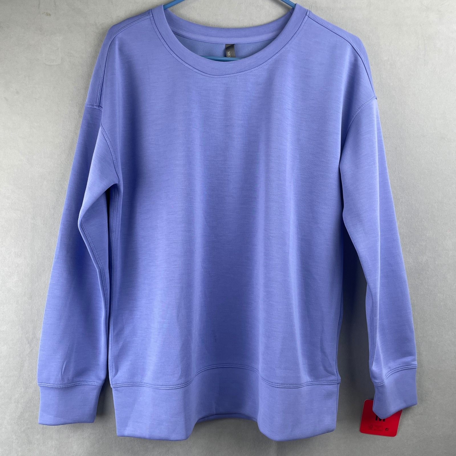 Mondetta Lavender Purple Crewneck Sweatshirt Pullover Athleisure Bright Wmns M
